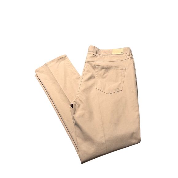 Peter Millar mens golf pants size 38 x 32 khaki performance chino - Picture 11 of 16